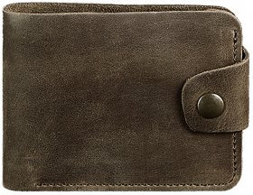 Шкіряне портмоне темно-коричневого кольору без монетниці BlankNote (12567)