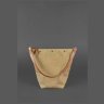 Світло-коричнева сумка з натуральної шкіри на плече BlankNote Пазл M (12761) - 6