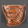 Светло-коричневая сумка из натуральной кожи на плечо BlankNote Пазл M (12761) - 4