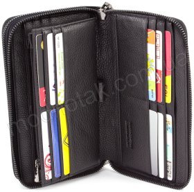 Шкіряна барсетка на дві блискавки - Marco Coverna (18541)