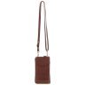 Мини-сумка для смартфона из натуральной гладкой кожи на молнии Ashwood T80 коричневого цвета 94487 фото №1 Мини-сумка для смартфона из натуральной гладкой кожи на молнии Ashwood T80 коричневого цвета 94487 modnotak фото - 1