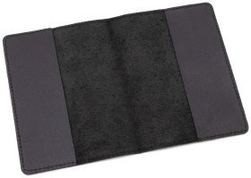 Кожаная обложка на паспорт Leather Collection 94587 черного цвета