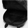 Місткий чоловічий рюкзак для міста з чорного шкірозамінника Monsen 64887 - 6