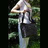 Большая кожаная женская сумка из натуральной кожи с крупной фактурой KARYA (21020) - 4