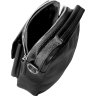 Чорна чоловіча сумка-барсетка маленького розміру з натуральної шкіри флотар Vip Collection (21076) - 2