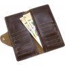 Кожаный купюрник ручной работы на кнопке ST Leather (17835) - 4
