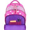 Школьный текстильный рюкзак в малиновом цвете с принтом Bagland (55387) - 5
