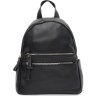 Женский черный рюкзак для города из натуральной кожи флотар Borsa Leather (56287) - 1