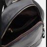 Женский черный рюкзак для города из натуральной кожи флотар Borsa Leather (56287) - 5