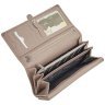 Большой женский кошелек из кожи флотар на 2 отделения Desisan 106787 бежевого цвета modnotak фото - 4