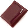 Жіночий гаманець із натуральної шкіри бордового кольору на магнітах ST Leather 1767287 - 4