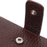 Чоловічий невеликий гаманець з натуральної шкіри флотар коричневого кольору KARYA (2421389) - 3