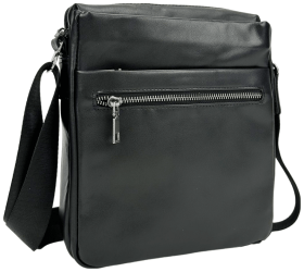 Чоловіча вертикальна сумка-планшет із натуральної шкіри гладкого типу Tiding Bag 77487