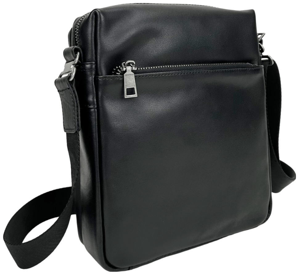 Мужская вертикальная сумка-планшет из натуральной кожи гладкого типа Tiding Bag 77487