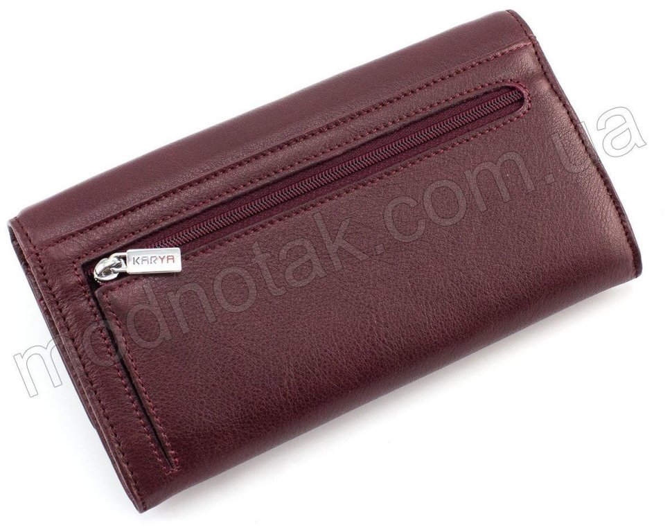 Жіночий гаманець середнього розміру на кнопці KARYA (1061-243)
