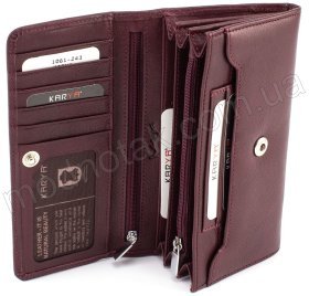 Женский кошелек среднего размера на кнопке KARYA (1061-243)