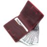 Жіночий вінтажний гаманець кольору марсала Grande Pelle (13018) - 3