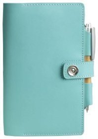 Женский кожаный блокнот (Софт-бук) бирюзового цвета BlankNote 78587