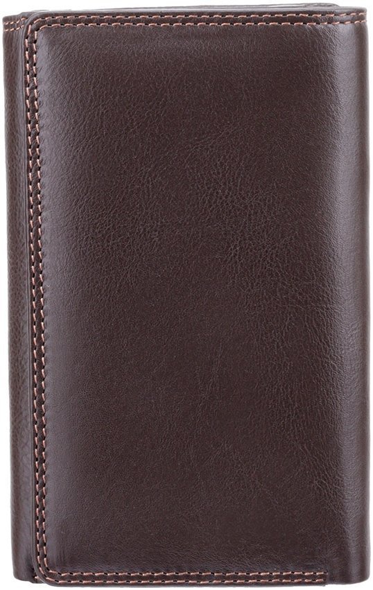 Середній жіночий гаманець із натуральної шкіри коричневого кольору з монетницею Visconti Picadilly 68887