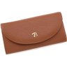 Світло-коричневий великий жіночий гаманець з натуральної шкіри Tony Bellucci (12470) - 3