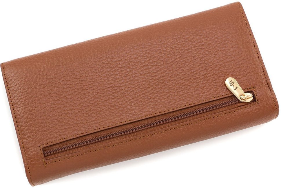 Світло-коричневий великий жіночий гаманець з натуральної шкіри Tony Bellucci (12470)
