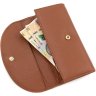 Світло-коричневий великий жіночий гаманець з натуральної шкіри Tony Bellucci (12470) - 5