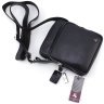 Черная мужская кожаная сумка на плечо небольшого размера Visconti Riley 69187 - 5