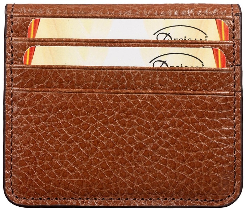 Компактный мужской зажим для денег из кожи флотар Desisan 79987 рыжего цвета фото №2 Компактный мужской зажим для денег из кожи флотар Desisan 79987 рыжего цвета modnotak фото №2