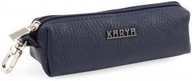 Шкіряна ключниця синього кольору KARYA (436-44)