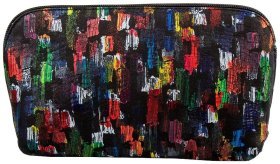 Женская косметичка из натуральной кожи с ярким принтом Desisan 80088