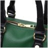 Зеленая женская сумка из натуральной кожи с двумя короткими ручками Vintage 2422351 - 3