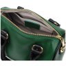 Зеленая женская сумка из натуральной кожи с двумя короткими ручками Vintage 2422351 - 6