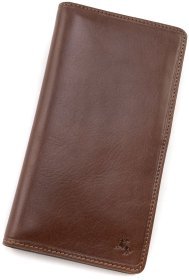 Коричневий купюрник з натуральної шкіри під багато карток Visconti Carrara 70688