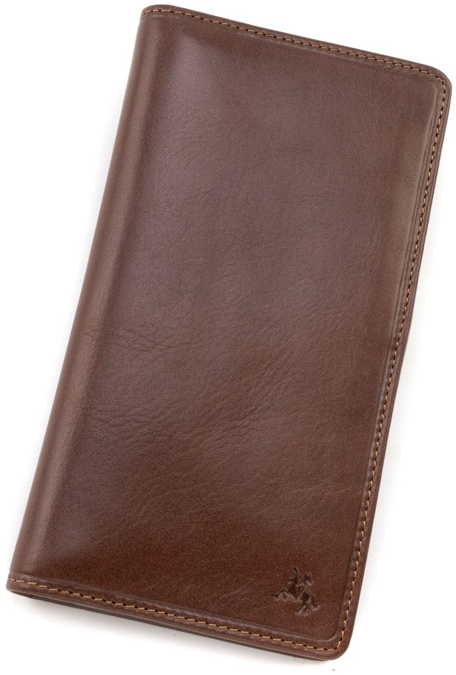 Коричневый купюрник из натуральной кожи под много карт Visconti Carrara 70688 modnotak фото №1