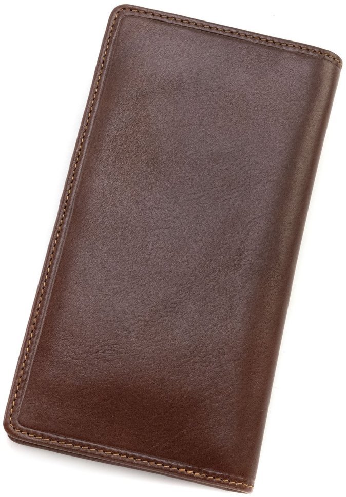 Коричневый купюрник из натуральной кожи под много карт Visconti Carrara 70688 modnotak фото №3