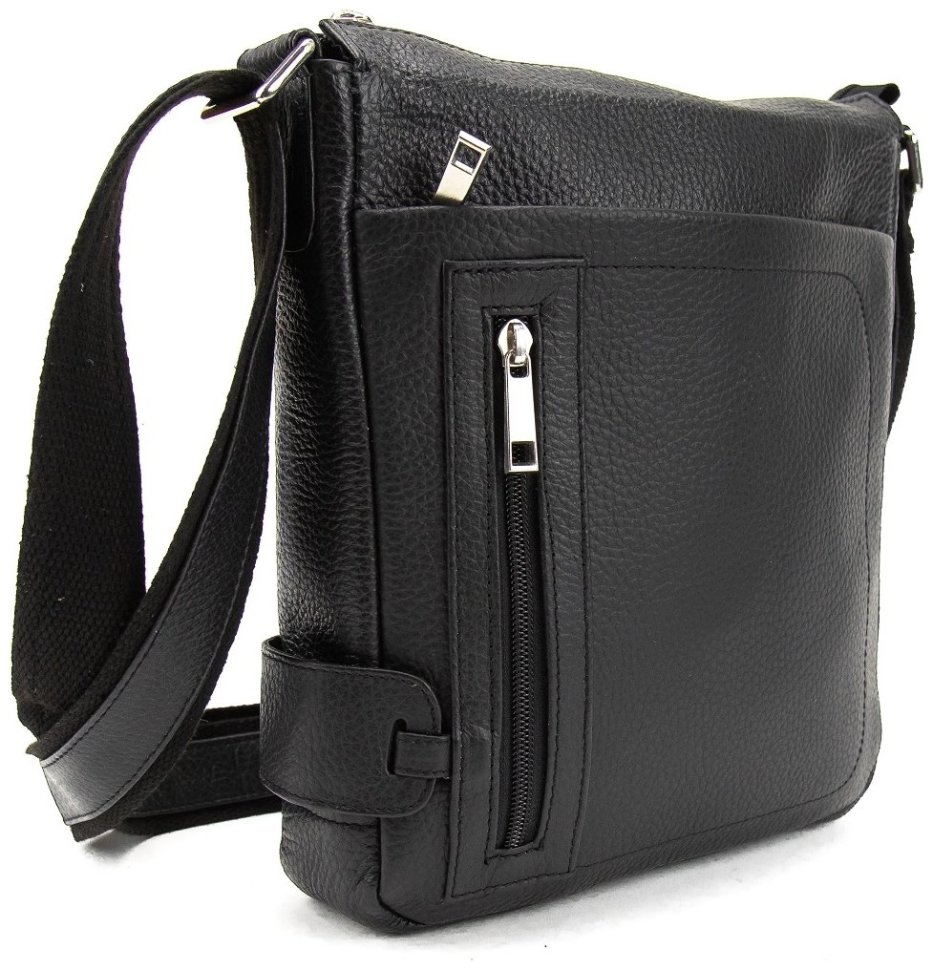 Кожаная мужская сумка через плечо Tavinchi 90788 Черная фото №10 Кожаная мужская сумка через плечо Tavinchi 90788 Черная modnotak фото №10