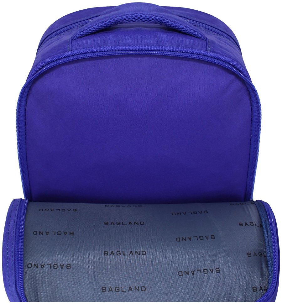 Рюкзак для мальчика школьный синего цвета принт мотоцикла, ортопедический Bagland 111188 modnotak фото №4