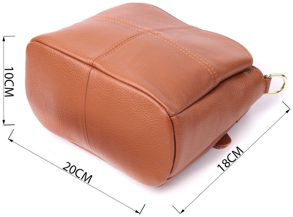 Стильная женская кросс боди сумка из натуральной кожи в светло-коричневом цвете Vintage Style 91288 фото №3 Стильная женская кросс боди сумка из натуральной кожи в светло-коричневом цвете Vintage Style 91288 modnotak фото №3