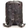 Оригінальна чоловіча сумка трансформер коричневого кольору VINTAGE STYLE (14106) - 5
