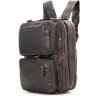 Оригинальная мужская сумка трансформер коричневого цвета VINTAGE STYLE (14106) - 6