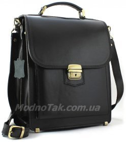 Вертикальный кожаный портфель в итальянском стиле Старинная Италия (10405)