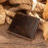 Компактное мужское портмоне из натуральной кожи без застежки Vintage (20240) - 3