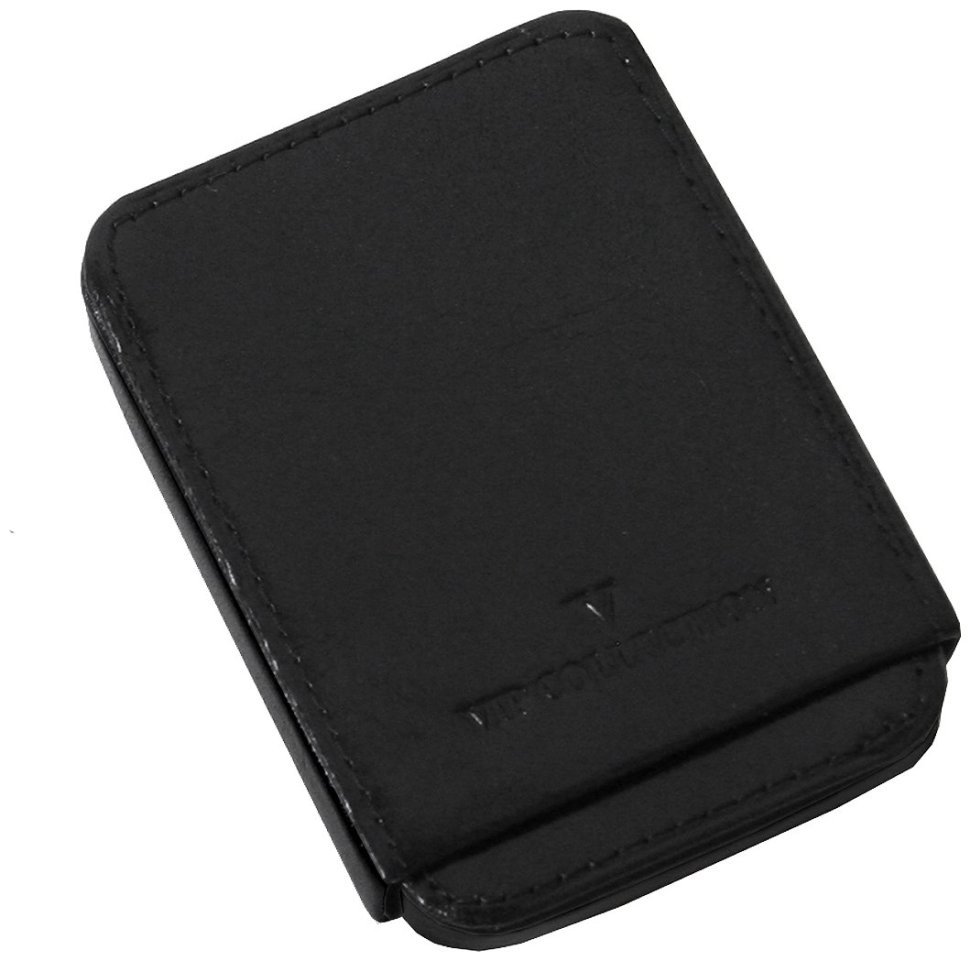 Шкіряна компактна візитниця Newport чорного кольору Vip Collection 102588 modnotak фото №1