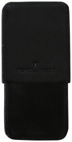 Шкіряна компактна візитниця Newport чорного кольору Vip Collection 102588