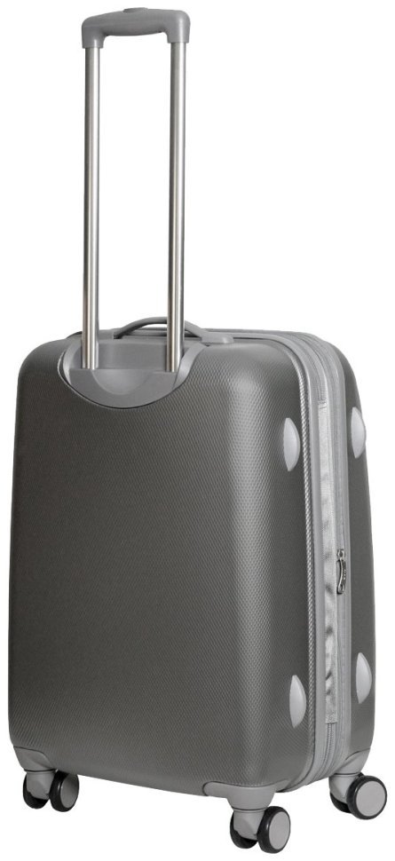 Серебристый чемодан Galaxy из поликарбоната на 66-78 л Vip Collection 102688 modnotak фото №2