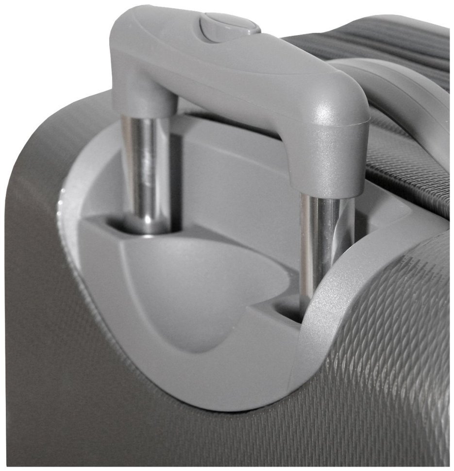 Серебристый чемодан Galaxy из поликарбоната на 66-78 л Vip Collection 102688 modnotak фото №8