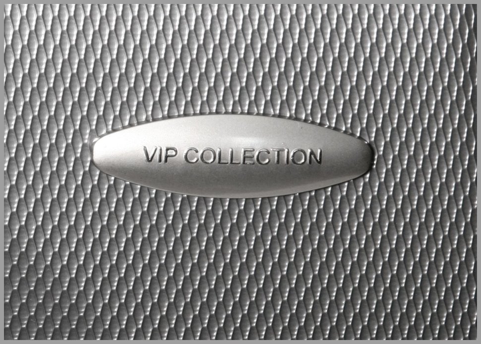 Серебристый чемодан Galaxy из поликарбоната на 66-78 л Vip Collection 102688 modnotak фото №10