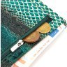 Лакований жіночий гаманець із натуральної шкіри зеленого кольору з тисненням під рептилію CANPELLINI (2421824) - 5