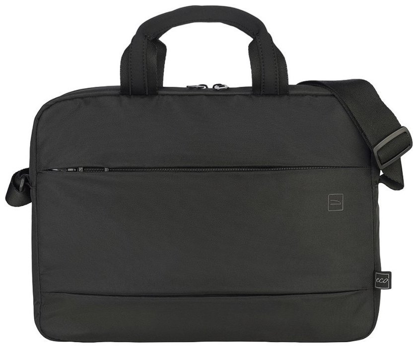 Компактная текстильная сумка через плечо с отделением для ноутбука до 14" Tucano Global 2 черного цвета 103588 фото №8 Компактная текстильная сумка через плечо с отделением для ноутбука до 14" Tucano Global 2 черного цвета 103588 modnotak фото №8