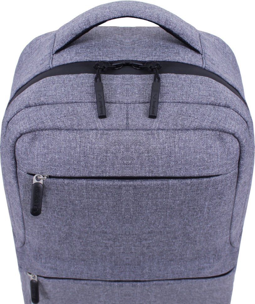 Сірий чоловічий рюкзак з відділенням під ноутбук Bagland (53588)